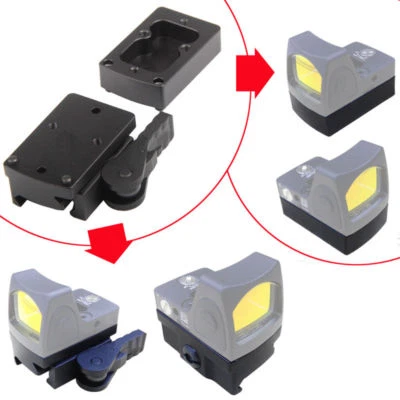 Optics Red Dot Sight Scope Mount With QD Quick Detach Riser Base fits RMR - Image 1 of 4