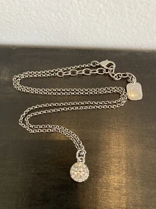 Collana RLL Lauren Ralph Lauren tono argento Zircon ottimo condimento stile insolito - Foto 1 di 10
