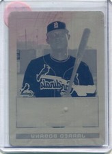 2009 Bowman Chrome - JARRED BOGANY -  Printing Plate 1 of 1  ST. LOUIS CARDINALS