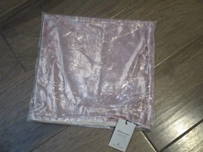 WEST ELM LUSH VELVET DUSTY BLUSH 16" PILLOW COVER  NEW - Image 1 of 2