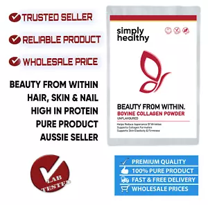 Bovine Collagen Powder 1kg, Hydrolysed Peptides, Unflavoured, High Protein - Picture 1 of 8