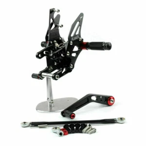 Aluminum Rearsets Footpeg Pedals Fit for Honda CBR 1000 RR 2012-2018 Black - Picture 1 of 4