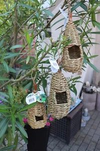 3x Vogelnest Schilf Vogelhaus Futterhaus Vogel Nistkasten Nisthilfe - Bild 1 von 2