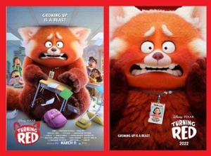 Turning Red 2022 Pixar 27" x 40" Double-Sided One Sheet Teaser Payoff Poster set - Picture 1 of 5