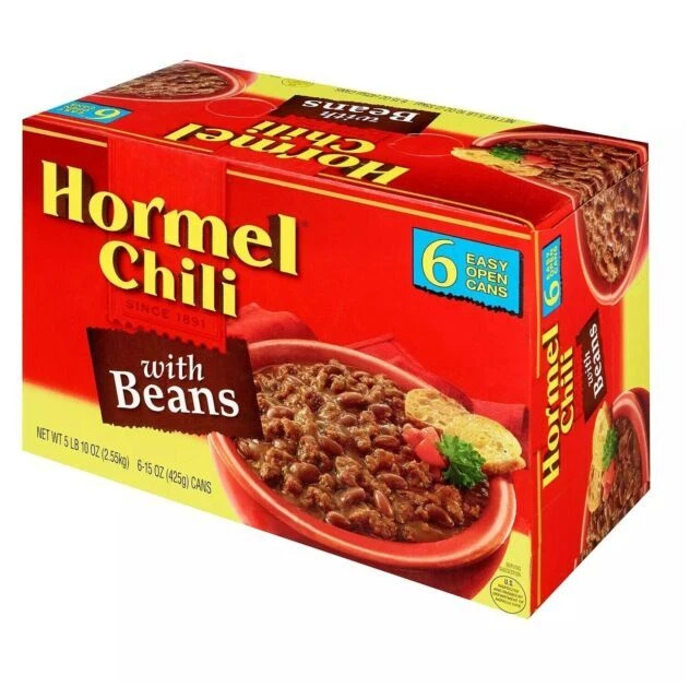Hormel Chili Beef Meat, 15oz - 22225 (6 Pack)