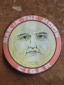 Man In The Moon Cigar Vintage c1800's Tobacco Label-Decal - Picture 1 of 2