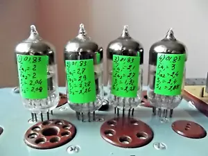 TESTED. Double triode 6N2P = 6CC41. SAME DATE 1983. PCS 4. - Picture 1 of 8