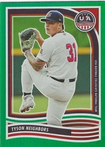 2024 Panini Stars & Stripes TYSON NEIGHBORS Silver Green #66 - Picture 1 of 2
