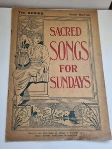 Sacred Songs For Sundays Third Edition 7th Series Marks & Spencer Vintage Sheet - Picture 1 of 5