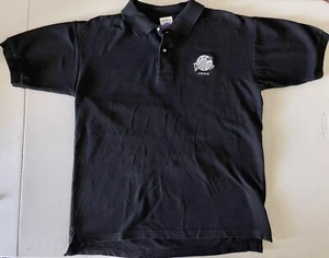 Polo Shirt Planet Hollywood Zurich uomo medio nero manica corta vintage anni '90 - Foto 1 di 3