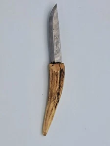 VINTAGE BRUSLETTO GEILO KNIFE RARE BONE HANDLE NORWAY 6 1/2" - Picture 1 of 3