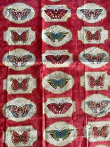 3/4 Yard Cotton Butterfly Fabric - Artisan Spirit Serendipity 21867 Karen Sikie - Picture 1 of 9