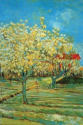 Impresión de póster de huerto con ciprés Vincent van Gogh Foto 1 de 2