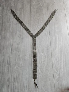 💥 Palästina Osmanische Handgefertigte Silber Kette Kopfbedeckung عرجه Antik - Bild 1 von 12