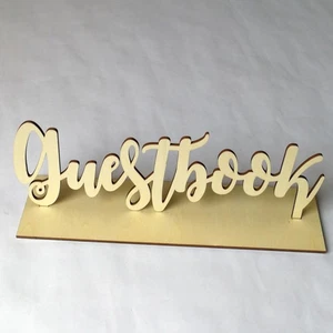 Wedding Signs for Reception Rustic Guest Book Message Board Customer - Picture 1 of 12