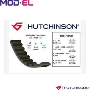 TIMING BELT 144 HTDP 25.4 FOR FIAT SCUDO/Platform/Chassis/Van/Bus ULYSSE FORD - Picture 1 of 8