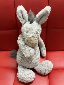 Jellycat Plush Medium Bashful Donkey Grey Soft Toy Retired Rare - Picture 1 of 6