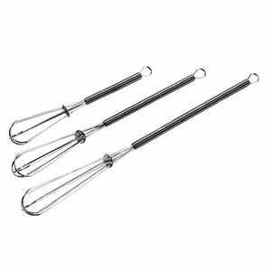 Chef Craft 3-teiliges Mini-Schneebesen-Set aus verchromtem Stahl - ideal für Saucen,... - Bild 1 von 2