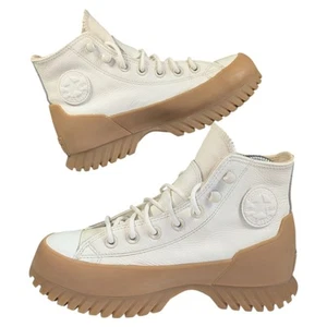 Converse Waterproof Lugged 2.0 Chunky Plateau High Top Stiefel Damen Weiß Winter - Bild 1 von 19