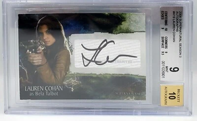 2008 Inkworks Supernatural temporada 3 autógrafo A19 Lauren Cohan BGS 9 perfeito estado - Imagem 1 de 3