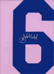 JOHN NILAND SIGNED BLUE COWBOYS JERSEY NUMBER #6 - Picture 1 of 1