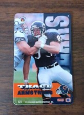RARE 1994/95 Trace Armstrong PRO MAGS NFL Magnet #121 Chicago Bears FootballCard