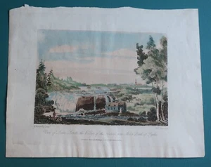 George Heriot • Vista de la joven Lorette, la aldea de los hurones, Quebec - Imagen 1 de 1