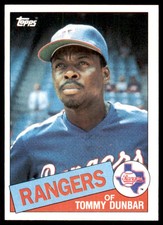 1985 Topps! Tommy Dunbar A Baseball Cards #102