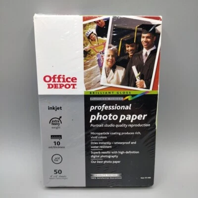  Office Depot Professional Photo Paper (4" x 6", Brilliant Gloss, 50 Sheets) - Image 1 of 4