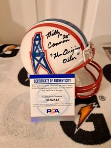BILLY CANNON SIGNED HOUSTON OILERS MINI HELMET PSA DNA COA LSU TIGERS 59 HEISMAN - Picture 1 of 5