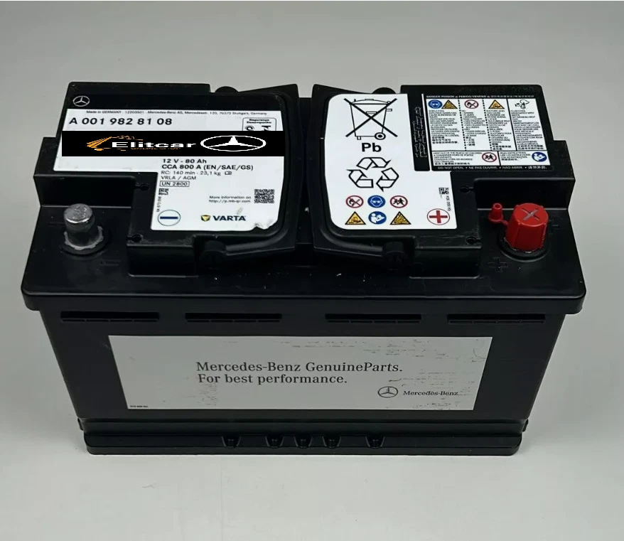 Batteria avviamento Nuova originale Mercedes Benz A0019828108 *PRODUZIONE 2025* - Immagine 1 di 4