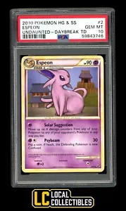 Espeon 2/90 Daybreak Theme Deck 2010 HS Undaunted PSA 10 GEM MINT POP 12 - Picture 1 of 3