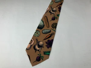 Corbata de cuello vintage ACME Studio “Veggies” 100 % seda del diseñador ROD DYER - Imagen 1 de 2