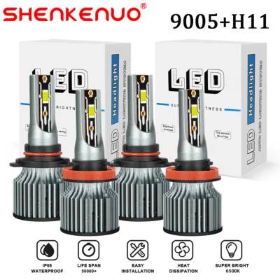 Kit combinado de 4 faros LED haz alto bajo para Mazda 3 2010-2018 Mazda3 Sport Foto 1 de 4