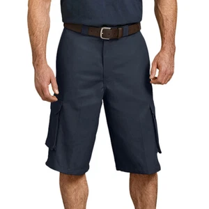 Dickies Men’s Loose Fit Cargo Work Shorts, 13" in Dark Navy WR888DN - Picture 1 of 2