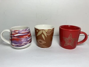 Lot Of 3 Starbucks Espresso Demitasse 3 Oz Cups Coffee - Picture 1 of 12