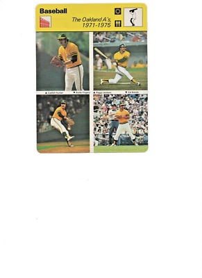 Sportscaster Oakland A's 1971-1975 Catfish Reggie Rollie Fingers 1977 14-09 Foto 1 de 2