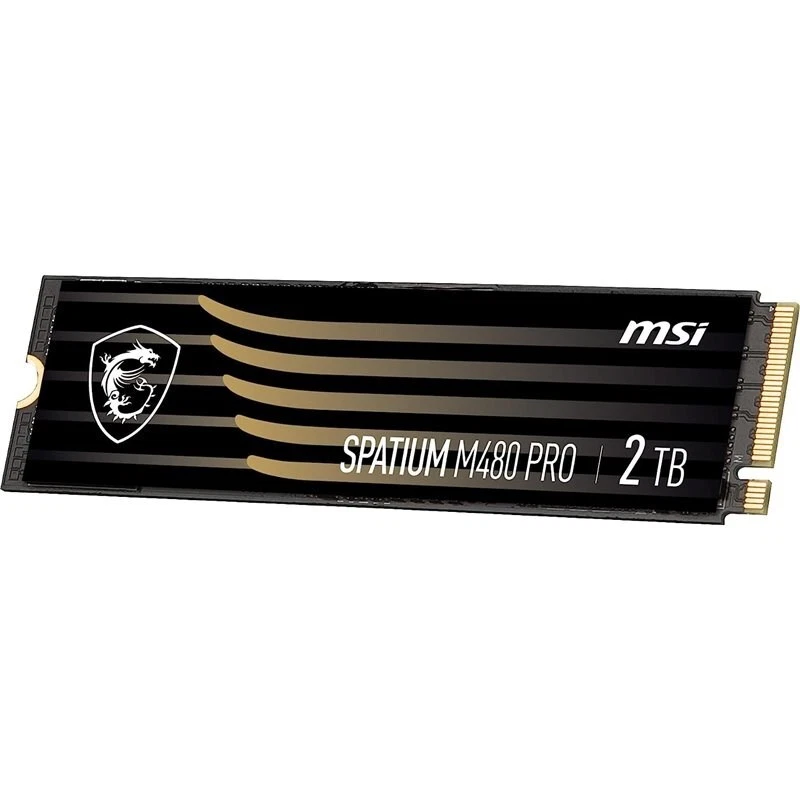 4711377105613 MSI SPATIUM M480 PRO PCIE 4.0 NVME M.2 2TB internal solid state dr - Image 1 of 1