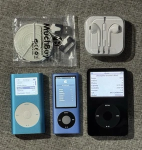 Apple iPod LOT/Classic 5th/Mini 2nd 4gb/Nano 5th 16gb All Tested Bundle & Acces - Picture 1 of 13