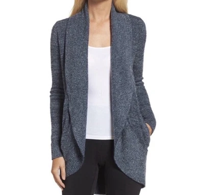 Barefoot Dreams CozyChic Lite Gray Open Front Longline Cardigan XS/S Comfy - Image 1 of 4