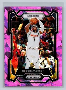 2023-24 Panini Prizm #235 Reggie Jackson Prizms Pink Ice NBA Denver Nuggets - Picture 1 of 2
