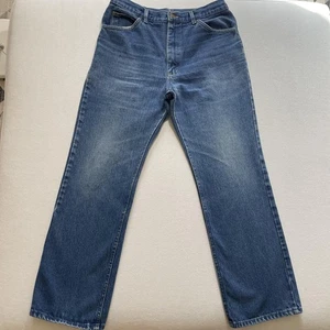 Vintage Lee Riders Jeans Mens 31x29 Blue Denim Straight Leg Faded Made USA 80s - Picture 1 of 18