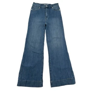 Stetson High Rise Wide Leg Trouser Women Jeans Western Cowgirl Embroidered 27 - Picture 1 of 9