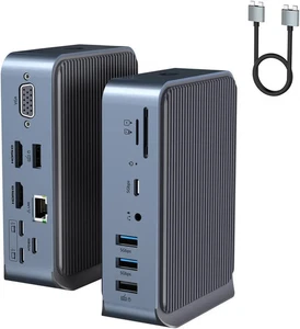 USB C Docking Station for MacBook Pro/Air - 15 in 2 Triple Display Monitor - Picture 1 of 5