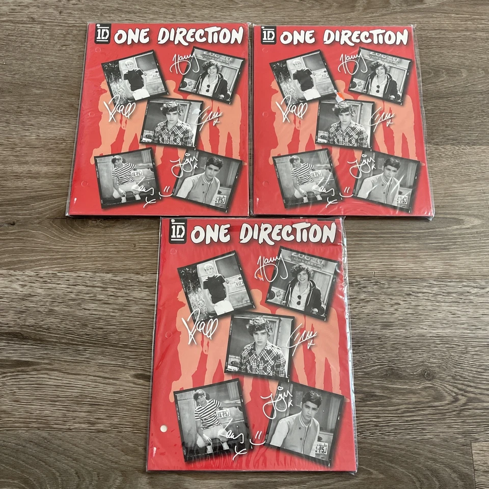 One Direction 1d 2 Pocket Binder Folders Portfolio School Harry Styles