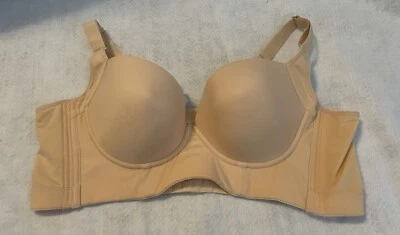 Nude PushUp Bra 46/105 NO Underwire SEAMLESS 7 HOOK EYE Boning - Image 1 of 4