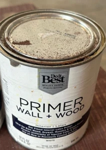 New Do it Best 1 quart Interior Latex Wall Wood Primer White drywall plaster - Picture 1 of 5