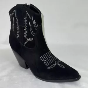 Botín Nallas para mujer Nine West negro 7 M - Imagen 1 de 9