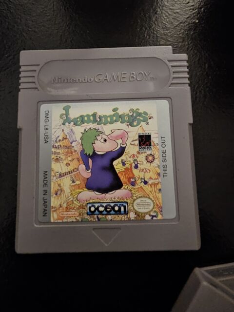 Vintage 1994 90s Game Boy Compact Video Game System Lemmings 2 