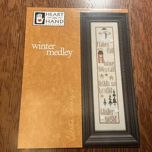 RARE!! Cross Stitch Leaflet Winter Medley Heart In Hand 2004 - Picture 1 of 5